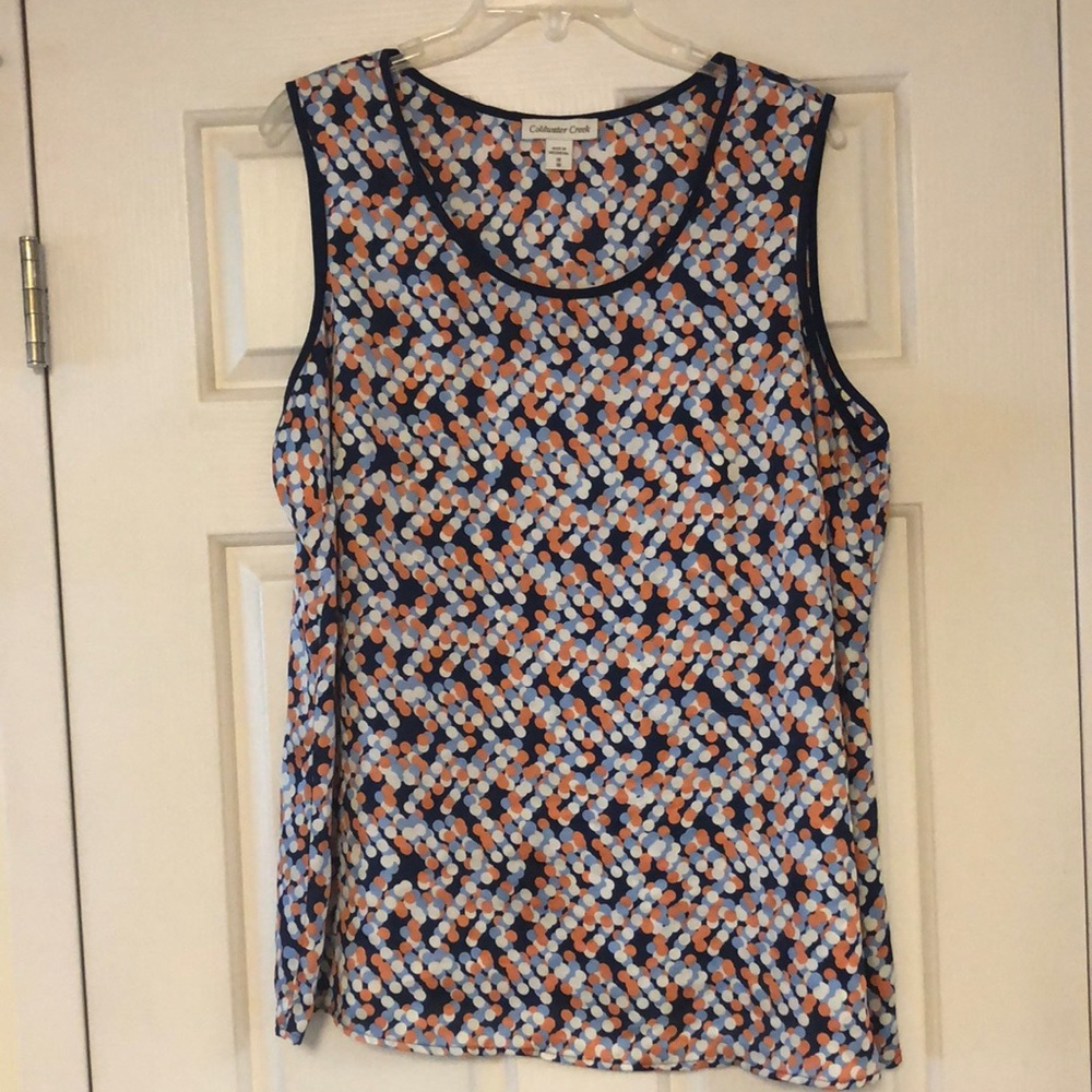 Sleeveless Polka Dot Top